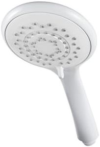 Triton Showers Showerhead | Bathroom Accessory | Water | 5 Spray Patterns | High Pressure Shower Heads | 8000 Series | White Finish | Head Set | Shower Accessories