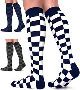 FuelMeFoot 3 Pack Compression Socks for Women & Men Circulation - Best for Medical,Running,Athletic