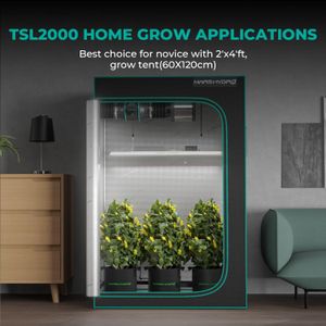 MARS HYDRO TSL 2000 LED Grow Light – Dimmable Full Spectrum for Indoor Plants, 120x60cm