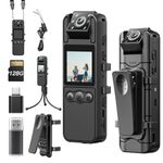 BOBLOV A26 Small Body Camera: 1080P 128GB Personal Mini Body Cams with Rotation Lens, Tripod, Up to 6 Hrs Video Recording, for Service, Delivery, Collect Evidence (with 128 GB TF Card)