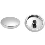2Pcs Basin Sink Tap Push Button Brass Polished Chrome Click Clack 38mm Waste Bath Pop Up Plug Drain Stopper for Bath