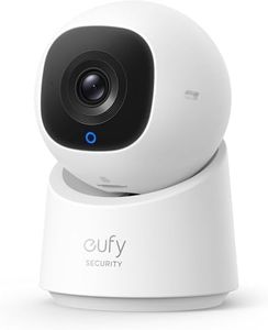 eufy Security Indoor CAM C220, WiFi Indoor Surveillance Camera with Cable, 2K Resolution with 360° PTZ, Human/Motion AI, Ideal as Baby Monitor/Camera for Pets/Home Security
