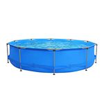 JLeisure Avenli 9 Foot x 30 Inch 1,158 Gallon Round Frame Easy Assembly Swimming Pool with Simple Quick Connection Filter Pump & Rust Resisting Frame