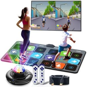 FWFX Dance Game Mat for Kids and Adults, Interactive TV Home Gym System