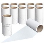 Mr Hsiung & Mrs Yin 12 PCS Sticky Lint Roller Refills for Pet Hair, Clothes, Bedding, Dog, Cat Hair Remover, 720 Sheets Total