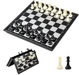 EACHHAHA Magnetic Chess Set,Chess Board Folding,Portable Travel Chess Games Set, Magnetic Chess Pieces,Board Games for Kids Adults