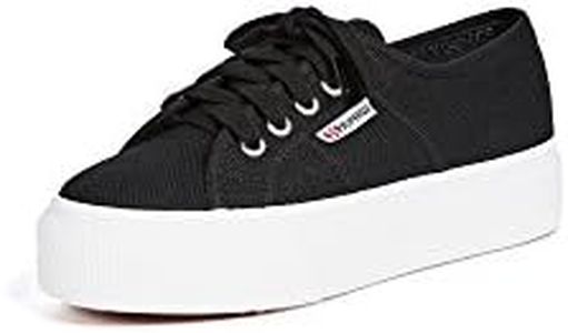 Superga Unisex Low-Top Sneakers, Black/White, 8