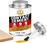 Contact Cement Adhesive, Neoprene Glue with Brush for Wood Leather, 4.16 Oz