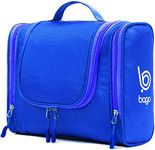 Bago Travel Toiletry Bag for Women and Men - Large Waterproof Hanging Large Toiletry Bag for Bathroom and Travel Bag for Toiletries Organizer -Travel Makeup Bag (DarkBlue)