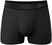 Shinesty Hammock Support Pouch Underwear For Men | Mens Boxer Briefs Short Leg | US Large Black