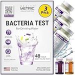 Coliform Bacteria Test Kit for Drinking Water - Easy to Use 48-Hour Water Quality Testing Kit for Home Tap & Well Water | EPA Approved Testing Method | Made in The USA | Incl. E Coli | 3-Pack