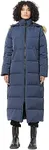 Fitouch Women's Waukee Long Down Parka | 750+ Fill Power Insulation | Maxi Jacket | Water-resistantg Puffer Coat| BalanceWarmer Ratio| Navy | Size XL