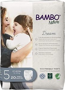 Bambo Nature Premium Training Pants - French/English Packaging, Size 5, 100 Count