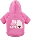 Paiaite Pink Chihuahua Dog Hoodie: Keep Your Pup Warm and Stylish with a 'The Dog Face' Printed Sweatshirt, Pet Clothes, and Sweater Coat All in One Perfect for Winter and Cool Summer Nights! Pink L