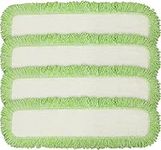 Eurow Commercial Microfiber Dry Mop Pad Refill 24 In Green 4 Pack