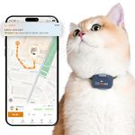 Pawfit Lite for Cats 4g GPS Tracker | Real Time Tracking | Activity Monitoring |Location History | Unlimited Range | Safety Collar Included | Charcoal Grey