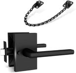 Mega Handles Glamor Collection - Reversible Privacy Door Handle + Transom Chain (Matte Black)