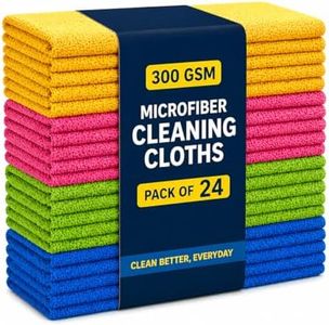 24 Pack 300GSM Microfiber Cleaning Cloth 30x30cm - Ultra-Soft & Absorbent, Streak-Free Towel for Car, Kitchen, Glass & Electronics – Reusable & Multi-Purpose Microfibre Cloth