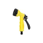 NIKAVI, Water spray gun,Garden-Hose-Nozzle, 7 Adjustable Watering Patterns, Slip Resistant for Watering Plants, Lawn& Garden, Washing Cars, Cleaning, Showering Pets & Outdoor Fun. (Yellow)