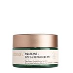 BIOSSANCE Squalane + Omega Repair Cream. Rich Moisturizer with Hyaluronic Acid and Ceramides to Hydrate, Plump and Smooth Skin. Nourish and Improve Fine Lines