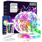 Volivo 100 FT Bluetooth Led Strip Lights Compatible with App Control Remote, 5050 RGB Led Lights for Bedroom, Music Sync Color Changing Led Lights for Bedroom, Home, Kitchen, Party Decors