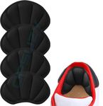 OPSUZY Back of Heel Inserts Cushion Pads Inserts for Women & Men 1 Pairs- Heel Grips Liner Cushions Inserts for Loose Shoes,Too Big Boots,Improves Shoe Fit and Comfort,Heel (Black, PACK OF 2)