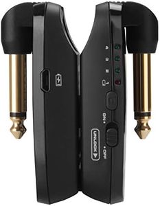 NUX B-2 Wireless Guitar System 2.4GHz Rechargeable 4 Channels Wireless Audio Transmitter Receiver 4ms Latency for Passive Guitar (Black)