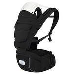 Agudan Toddler Carrier, Baby Backpack Carrier with Hip Seat - 6 in 1 Ergonomic Waist Stool Newborn to Toddler 0-36 Months