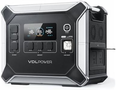 VDL 2400W Portable Power Station, 2048Wh Solar Generators LiFePO4 Battery Backup with UPS Function, Camping Power Pack Emergency Power Supply for Home, Off-gird, Outdoor, RVs, Fast Charging