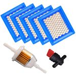 HEYZLASS 5 Pack 14-083-22-S Air Filter for Kohler XT650 XT675 Engine Lawnboy Toro Lawn Mower Air Filter, 1408322s 14-083-22-S1 Air Filter