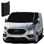 MaxEarn Luxury for All Transit Custom Front Windscreen Wrap Cover, 600 Oxford Fabric Window Sunshades Blackout Waterproof Car Windshield Cover, Frost Protection Curtain Camping Cover for Ford