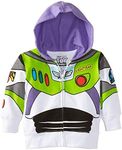 Disney Little Boys' Buzz Lightyear Hoody Toddler, White, 4T