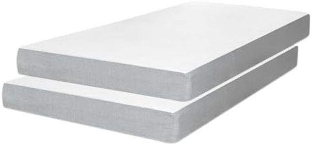 Milliard Memory Foam Cot for Bunk Bed, Daybed, Trundle, Or Bed Replacement - Tight Top Style - Memory Foam Firm with Washable Cover for Cot - (2 Pack)
