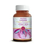 Naturevox Livovox Liver Health Tablets - Liver detox supplements for men & women | Ayurvedic medicine for fatty liver | with Giloy, Arjuna, Kalmegh & 8 more herbs | 60 tablets 500mg - (Pack of 1)