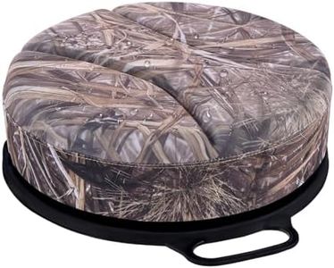 Presentastic 5 Gallon Bucket Seat with 3" Thick Seat Foam Cushion, 360°Swivel Bucket Lid Seat, Waterproof & Silent Bucket Seats for Dove Duck Hunting, Ice Fishing, Baseball, Gardening and Camping
