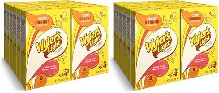Wyler's Light Singles To Go Powder Packets, Water Drink Mix, Watertok Banana, 96 Servings (Pack of 2)