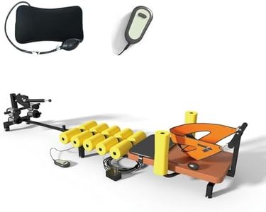 WUGCHDA Electric Alternative Inversion Traction Table, Back Stretcher Traction Table for Spine Stretching, Full Body Traction Machine Bed for Home (Yellow, Electric Small)