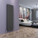 ELEGANT 1600 x 452 Designer Vertical Radiator Anthracite Double Vertical Column Radiator Flat Panel - Modern Central Heating