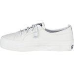 Sperry Women's Crest Vibe Platform Sneaker, White Leather, 8.5 M US
