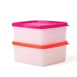 Tupperware Plastic Fridgemate Small, 400Ml (Set Of 2)