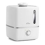 Humidifiers for Bedroom, 3L Quiet Cool Mist Humidifier with 360° Nozzle, Essential Oil Diffuser, Rapid Ultrasonic Humidifier for Baby Nursery and Plant, Auto Shut-Off, 25H Work Time, White