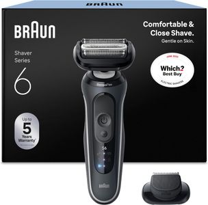 Braun Series 6 Electric Shaver – Grey, Wet & Dry