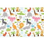 ArtzFolio Cute Animals | Art & Craft Gift Wrapping Paper Sheet | Plain & Smooth Effect | 19 x 13 inch (48 x 33 cms); Set of 10 Sheets