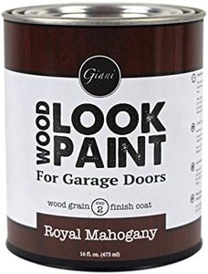 Giani Wood Look Paint for Garage Doors- Step 2 Wood Grain Finish Coat, Pint (Royal Mahogany)