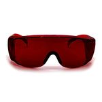 FreeMascot OD 4+ 190nm-540nm Wavelength Laser Safety Glasses for Typical 405nm, 450nm, 520nm, 532nm Laser Light for Hair Removal Laser Treatment Eye Protection Goggles (Red)