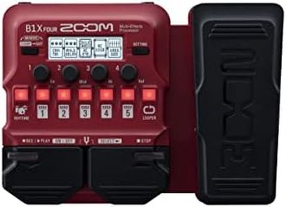 Zoom B1X FOUR, 71 Internal Effects Pedal, Black, Classic Style, Model Number: B1X FOUR, Guitar Effect Device