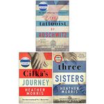 Tattooist of Auschwitz, Cilka's Journey, & Three Sisters 3 Book Set Collection