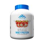 MAXN Whey Protein Concentrate/Isolate - Flavoured Powder for Muscle Growth (Strawberry, 2.27 kg)