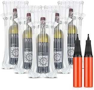 Outus 100 Pieces Wine Bottle Travel Protector, Reusable Inflatable Wine Travel Bags Inflatable Air Column Cushion Bags with 2 Pieces Hand Pumps for Packing and Safe Transportation of Glass Bottles