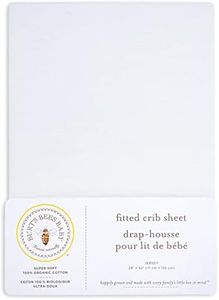 Burt's Bees Baby - Fitted Crib Sheet, Girls Boys & Unisex 100% Organic Cotton Crib Sheet for Standard Crib & Toddler Mattresses